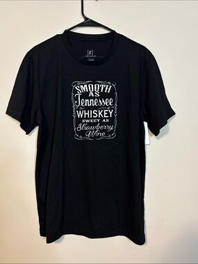 Smooth as Tennessee Whiskey Sweet as Strawberry Wine graphic tee handmade